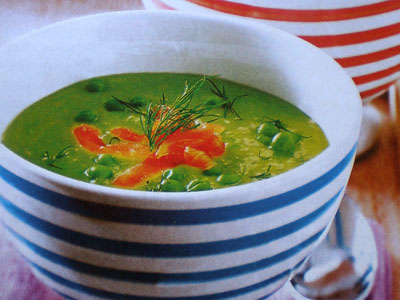 Фото горохового крем-супа со сливками